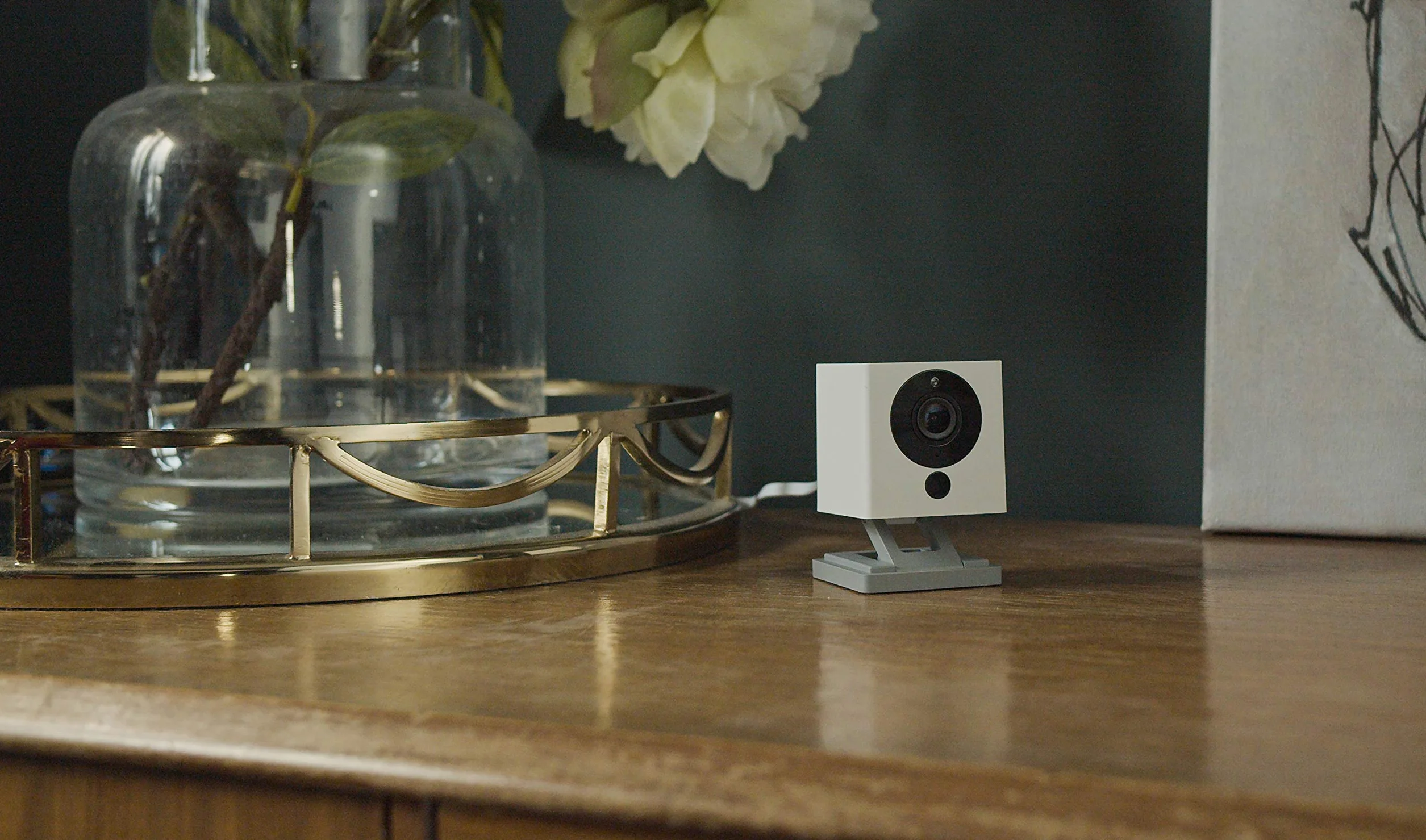 Neos SmartCam kamera bezpieczeństwa Wi-Fi SmartHome, współpracuje z Alexa, wideo HD 1080P, noktowizor, 2-drożny dźwięk, bezpłatne przechowywanie w chmurze, obsługa Wielkiej Brytanii, biała, pojedyncze