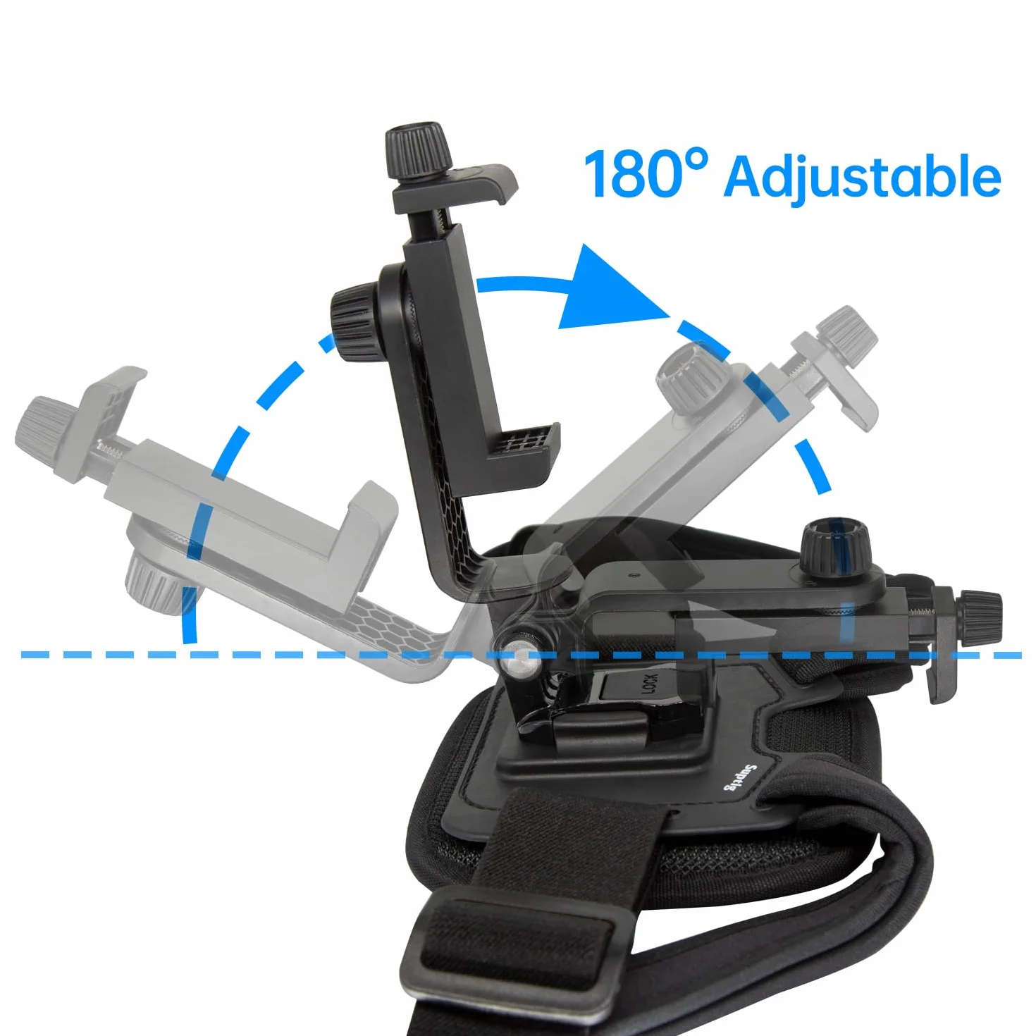 Suptig Uchwyt na pasek na klatkę piersiową do telefonu kompatybilny z iPhone, Samsung, Gopro, DJI Action