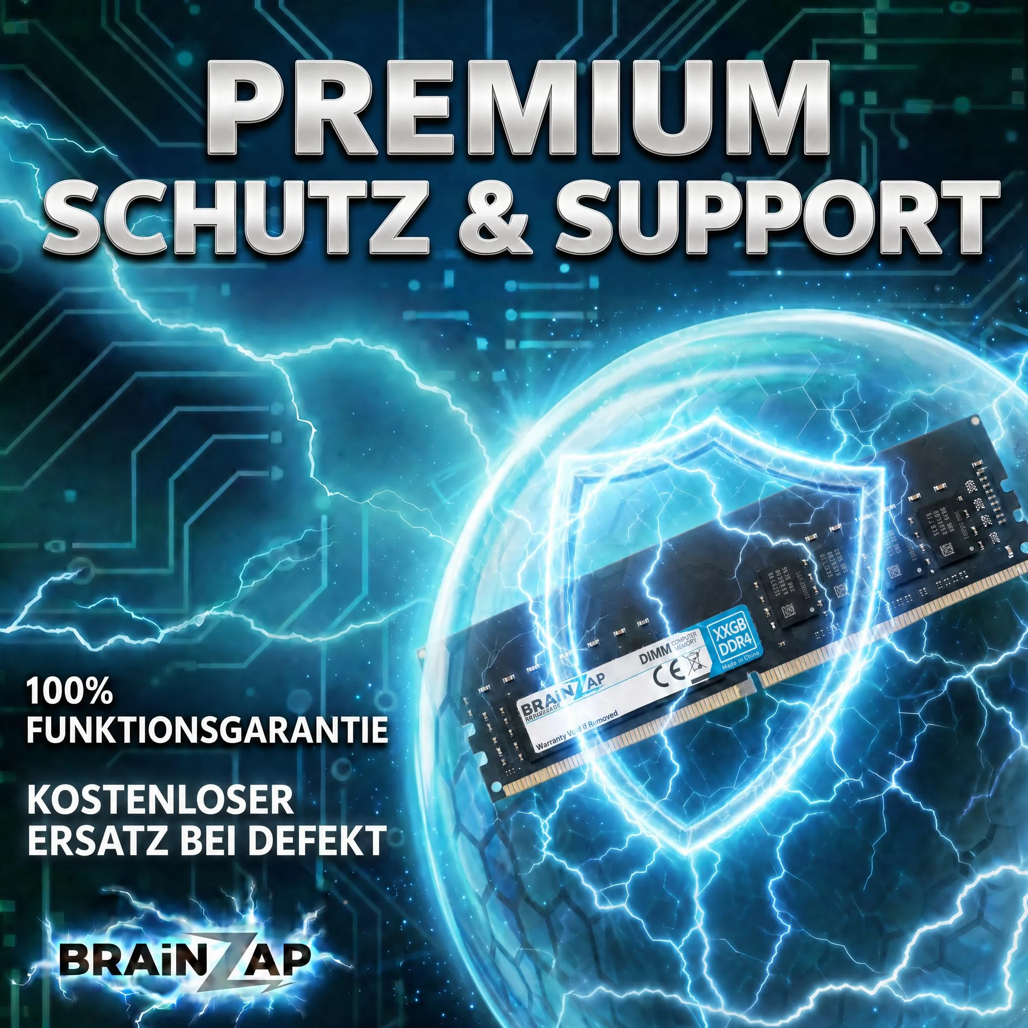 BRAINZAP 16 GB DDR4 RAM DIMM PC4-2133P-UAB-10 2Rx8 2133 MHz 1,2 V CL15 komputer stacjonarny pamięć bez buforowania