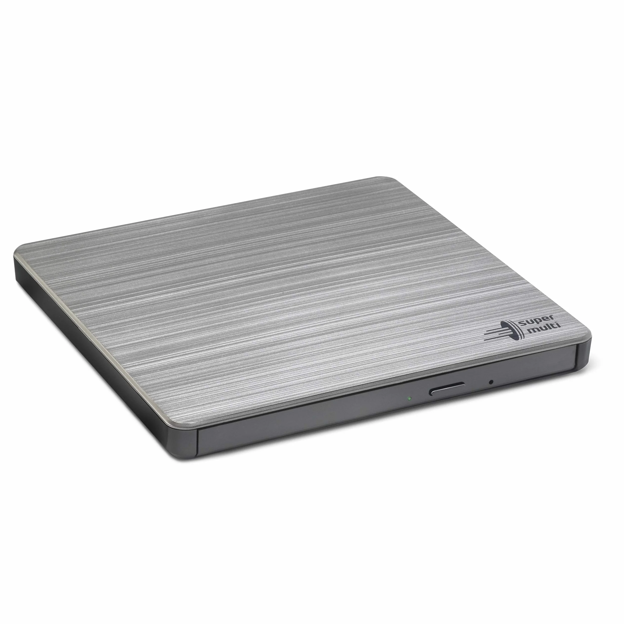 Hitachi-LG GP60 External DVD Drive Slim Portable Burner Writer Player USB 2.0 8x Speed Silver