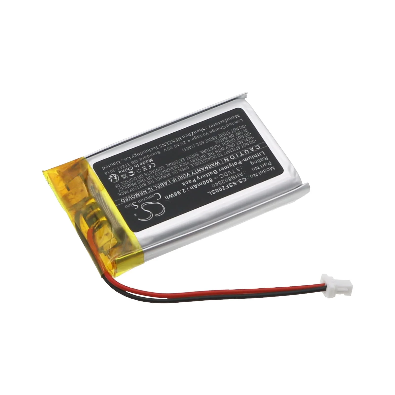 TECHTEK Bateria 800mAh kompatybilny z [Sena] SF2, SF4 zastępuje AHB802540
