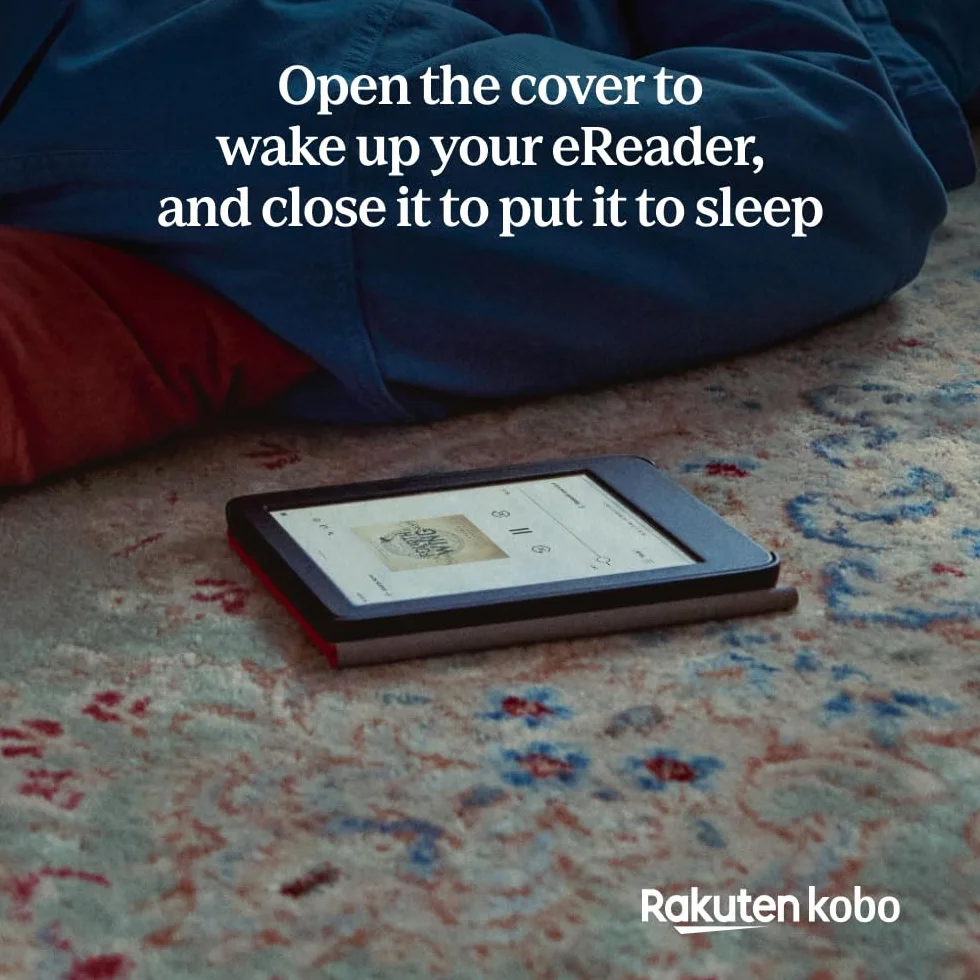 Kobo Clara Colour/BW SleepCover etui technologia uśpienia/budzenia wbudowany stojak 2-kierunkowy wegańska skóra kompatybilne Kobo Clara Color/BW 15.2 cm Mglisty Green
