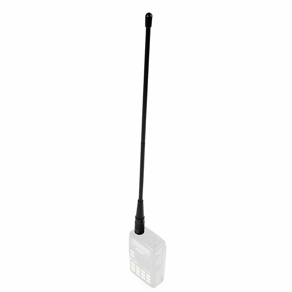 TWAYRDIO SMA Męska antena krótkofalówkowa UHF/VHF 136-174 MHz 400-470MHz 39 cm High Gain Whip Soft antena do YAESU VX-3R VX-6R VX-7R FT-2DR TYT MD380 2-drożne radio (2 sztuki)