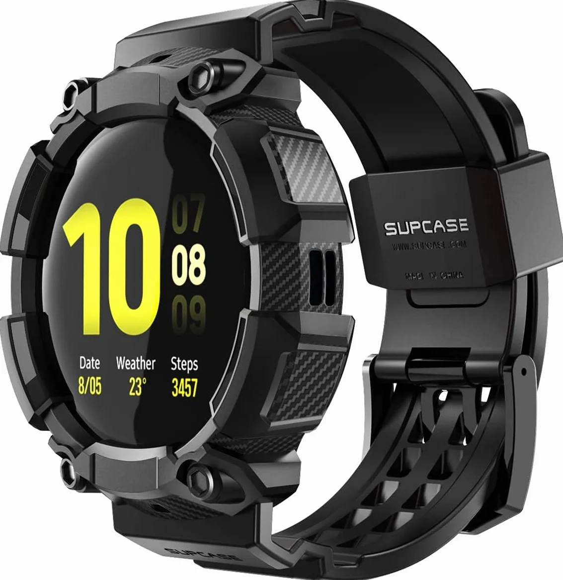 SUPCASE [Unicorn Beetle Pro Series etui do Galaxy Watch Active 2, wytrzymałe etui ochronne z paskami do Galaxy Watch Active 2 [44 mm] Wersja z 2019 r