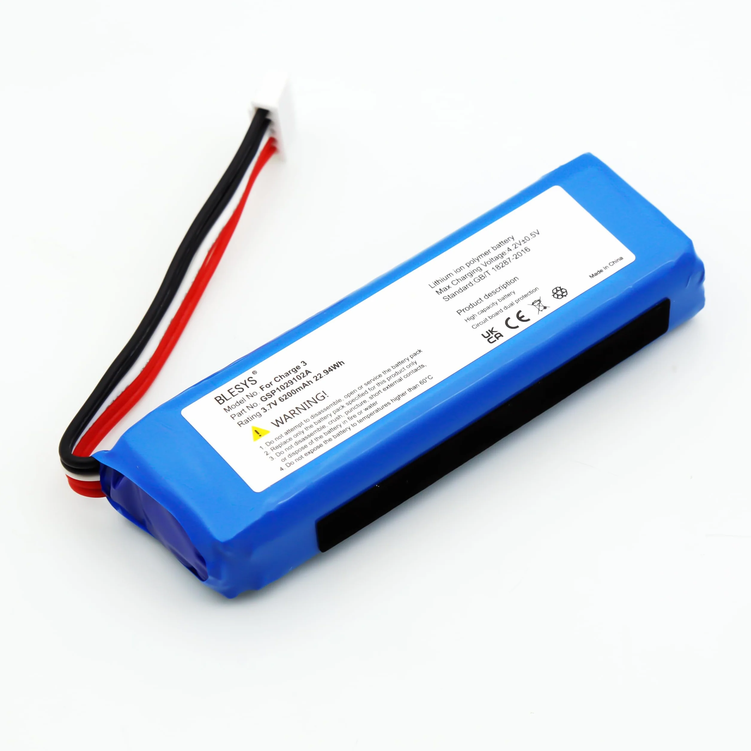 Bateria 3,7V 6200mAh do JBL Charge 3 (wersja 2016) Litowo-polimerowy