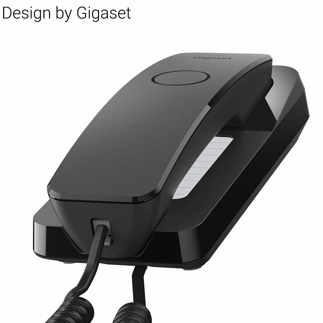 Gigaset DESK 200 telefon przewodowy czarny 10 pozycji szybkiego wybierania