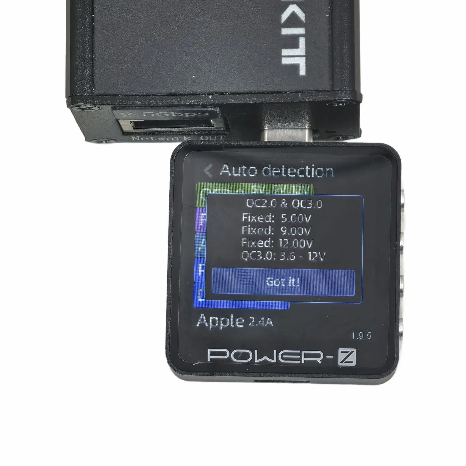 Rozdzielacz PoE 2,5 Gb/s adapter USB-C 20 W PD3.0 PPS QC 4+/3.0 802.3at