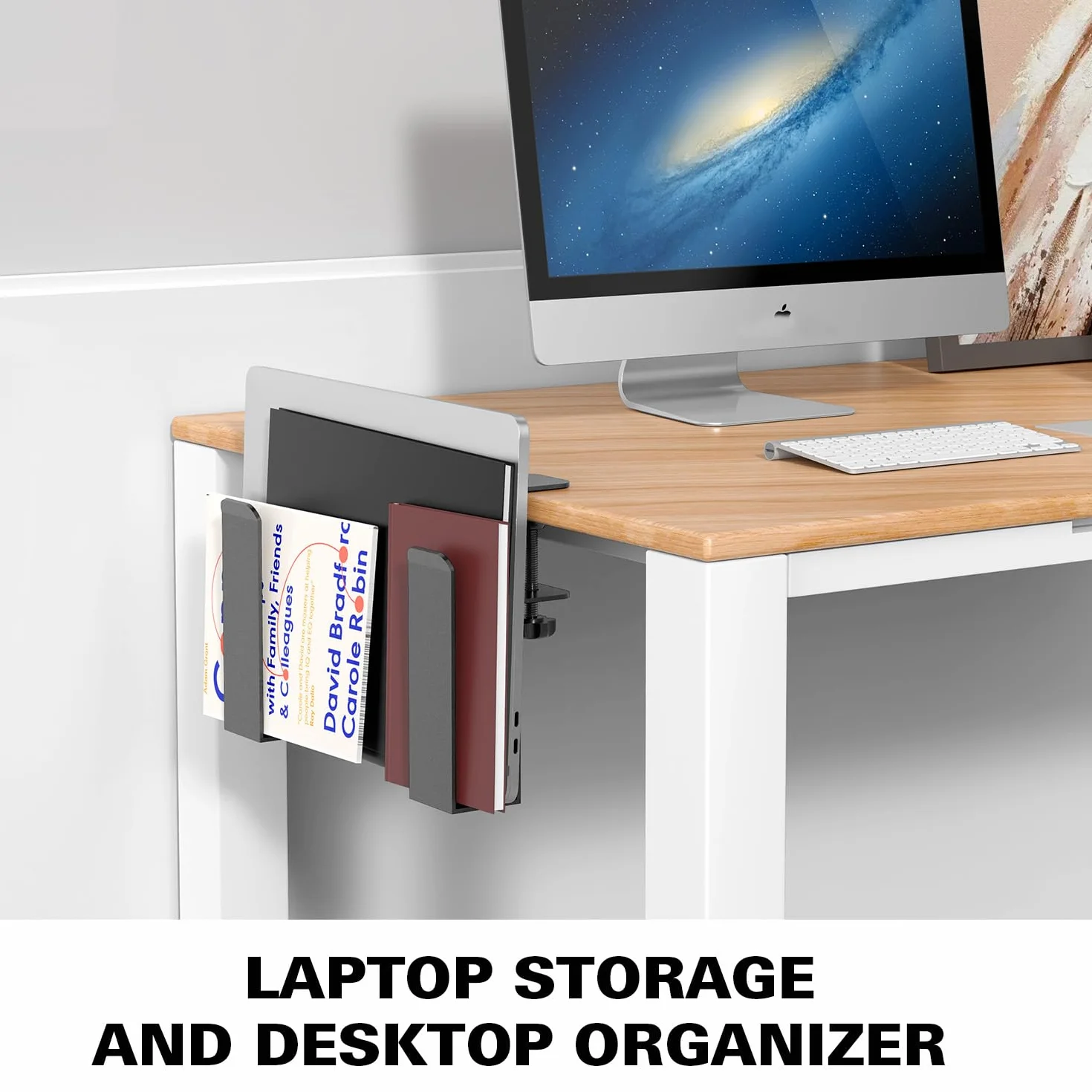WYYHAA Regulowany boczny uchwyt na laptopa metalowy zacisk do Macbooka Pro