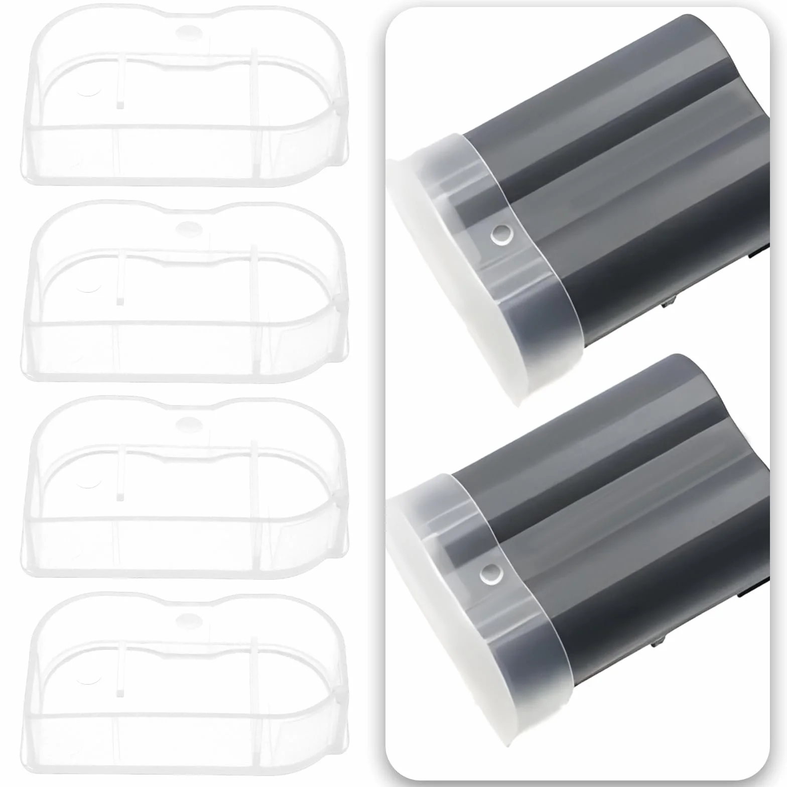 OTOTEC 10 szt. etui ochronne na baterie PP kompatybilne z aparatami Nikon EN-EL15 EL15A EL15B D500 D600 D610 aparat przezroczysta pokrywa do przechowywania baterii