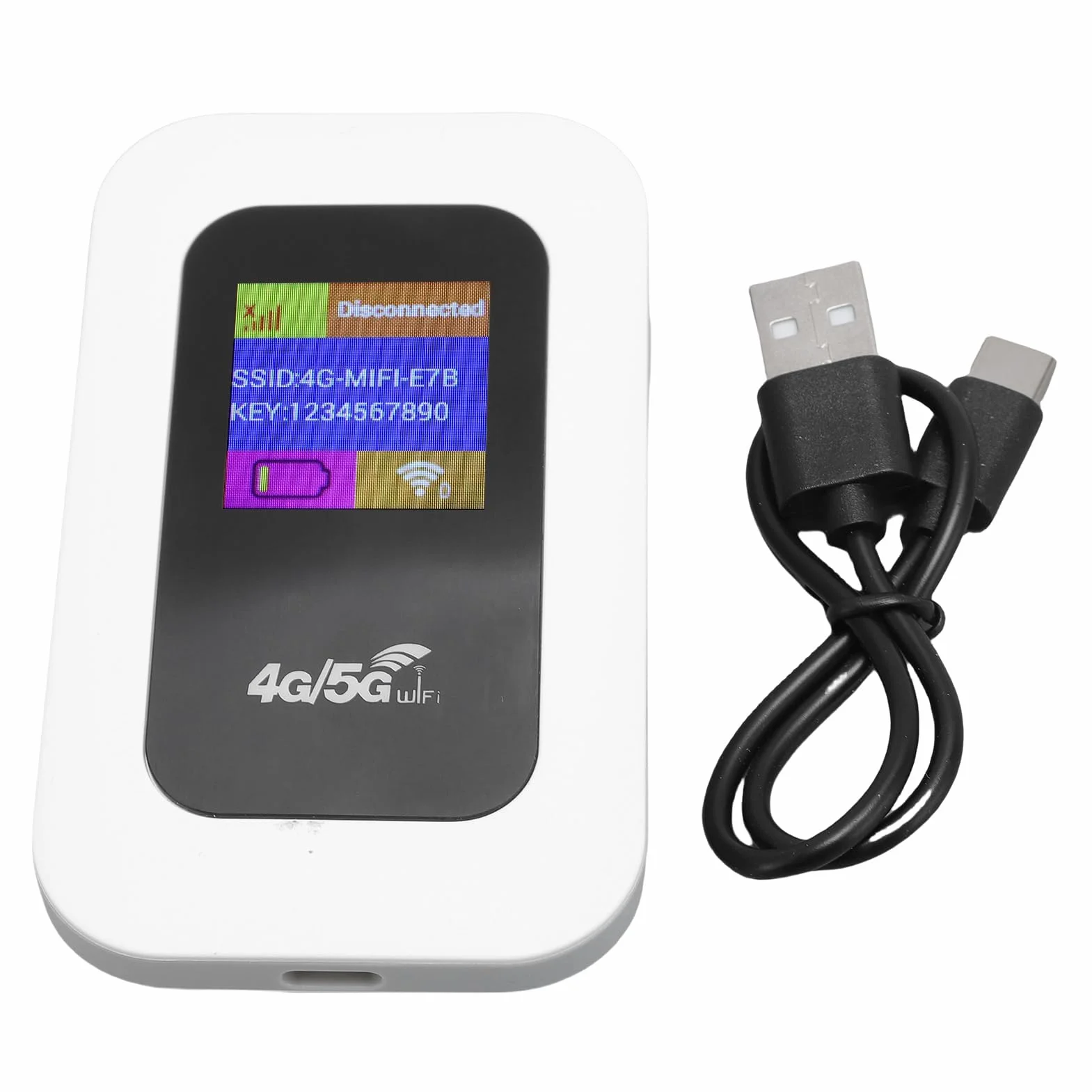 Ejoyous Mobilny Punkt Dostępu, 5G WiFi 300 Mbit/s, Gniazdo Karty SIM Typu Plug-and-play, Router WLAN, Przenośny WLAN, do 10 Użytkowników WLAN