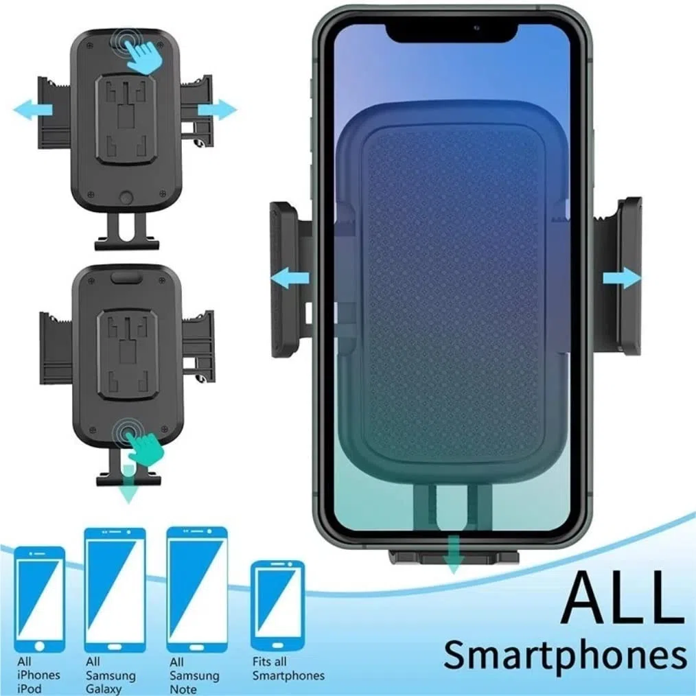 Smartfon Uchwyt Do Samochodu Uniwersalny Uchwyt Samochodowy Stojak Do Montażu Telefonu Komórkowego Regulowany Uchwyt Samochodowy Na Telefon Kołyska Zaciskowa Z Rozszerzalną Podstawą Wspornik Nawigacyj