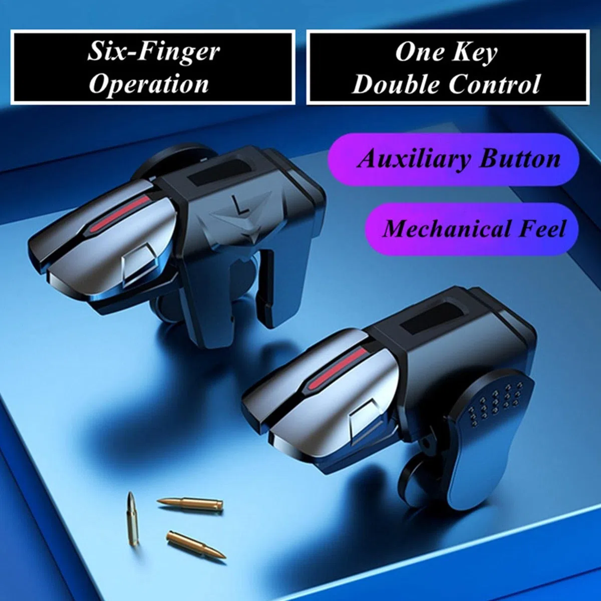 Leling 10 sztuk – ergonomiczny wyzwalacz, minimalne opó?nienia | Kontroler do gier do telefonu Plug and , zapobiega skomplikowanej obs?udze, mobilny kontroler Sensitive Shoot Aim [video game]