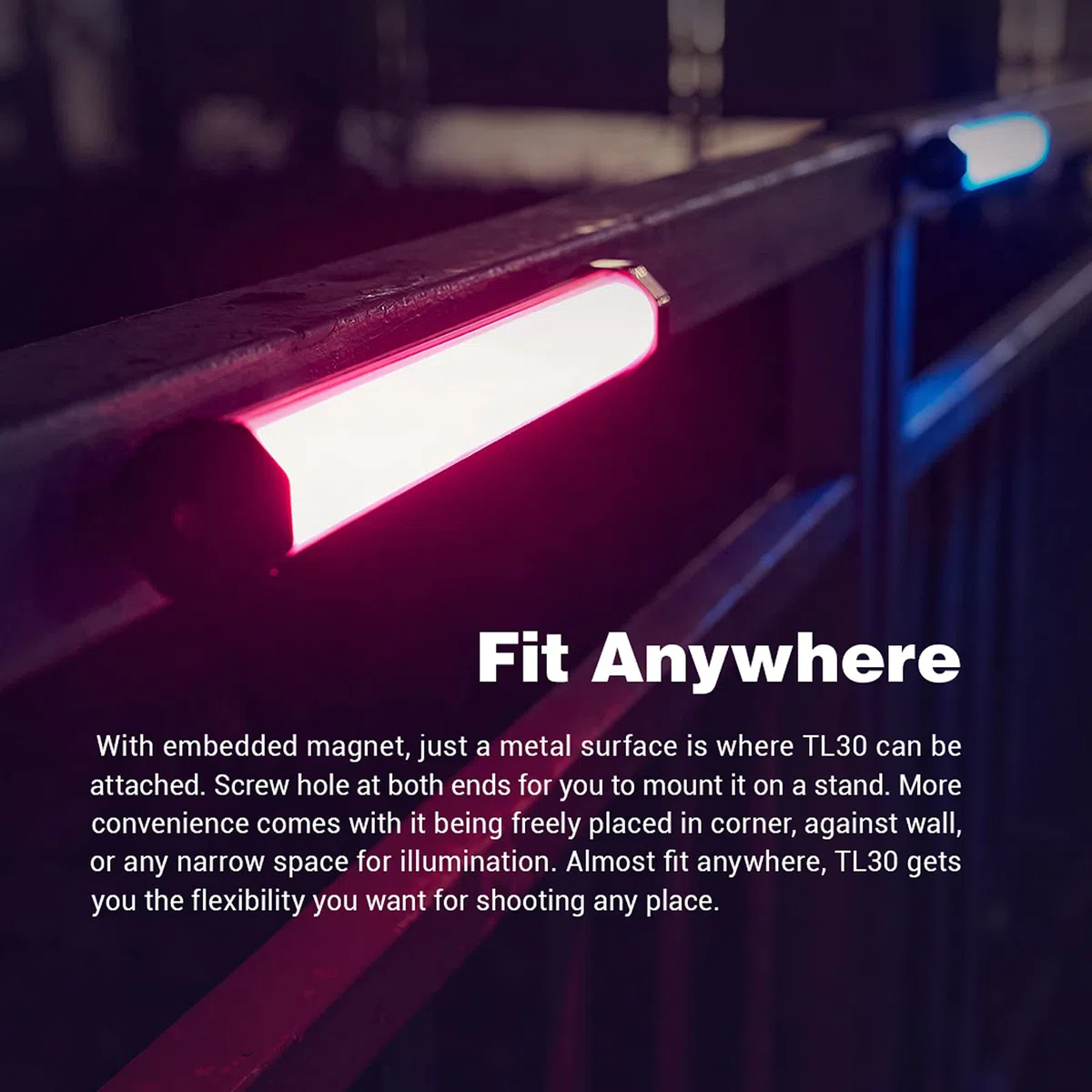 GODOX TL30 Full Color RGB Tube Light Professional LED Photography Light Wand Temperatura dwukolorowa 2700K-6500K CRI97 TLCL99 APP/zintegrowane sterowanie z profesjonalną fotografią w studio