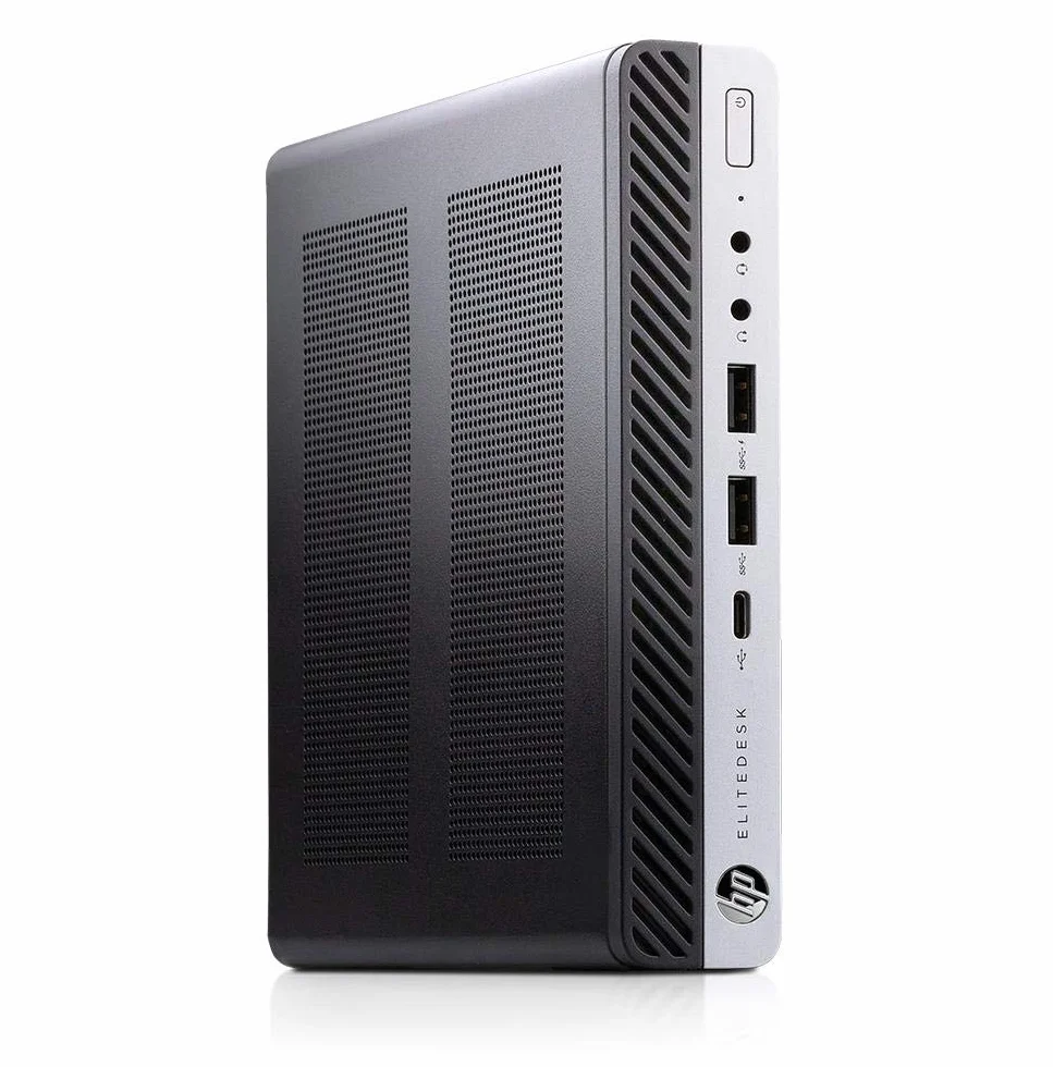 HP EliteDesk 800 G4 Desktop Mini Intel Core i5 8500T 512GB SSD dysk twardy 32 GB pamięci Windows 11 Pro wraz z pakietem oprogramowania SFF Computer PC (odnowiony)