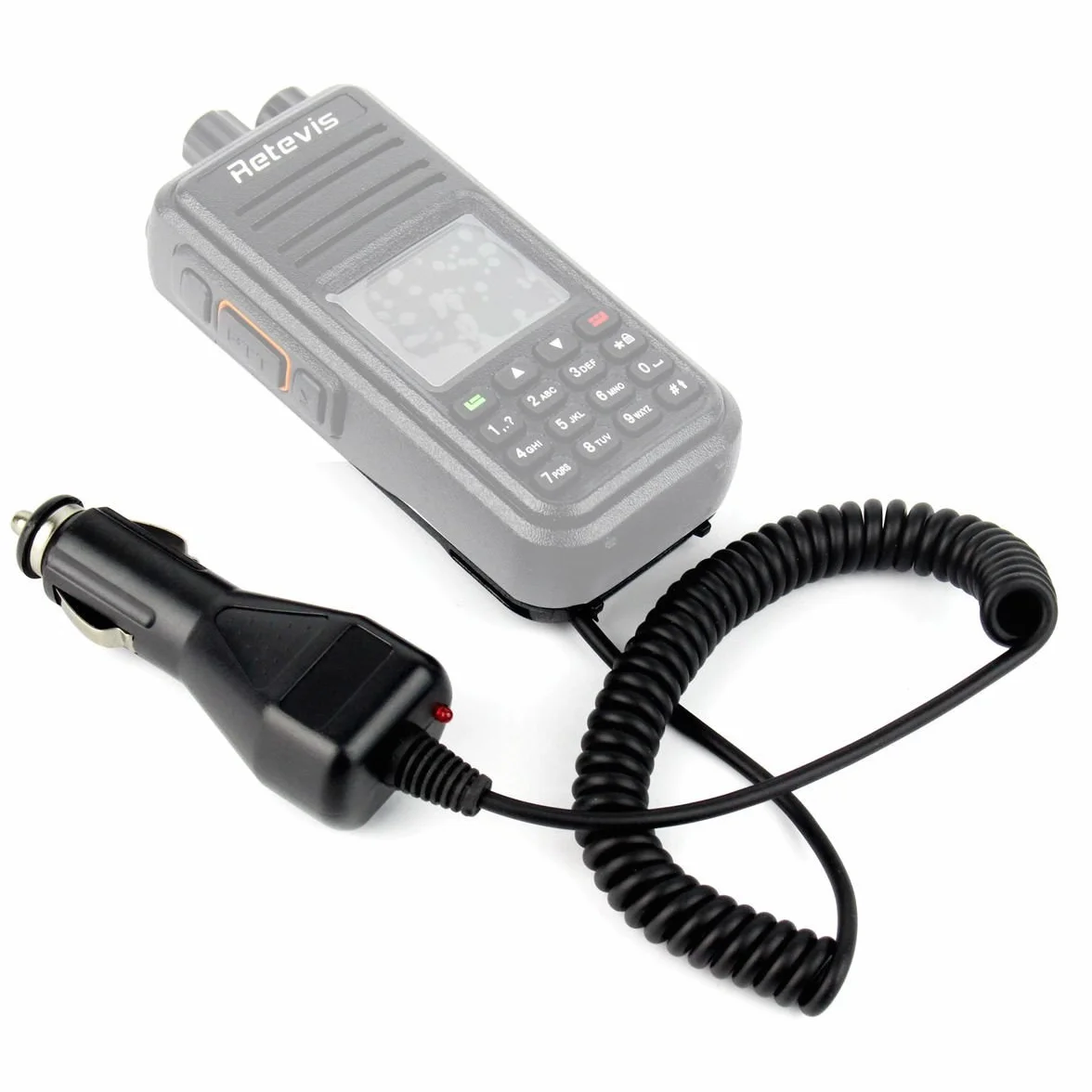 Retevis Battery Eliminator 2000mAh Ładowarka Samochodowa 12-24V Kompatybilna z Radiotelefonem RT3 RT3S TYT MD-380 MD-390 DP-29 DMR Walkie Talkie Digital (1Szt.)