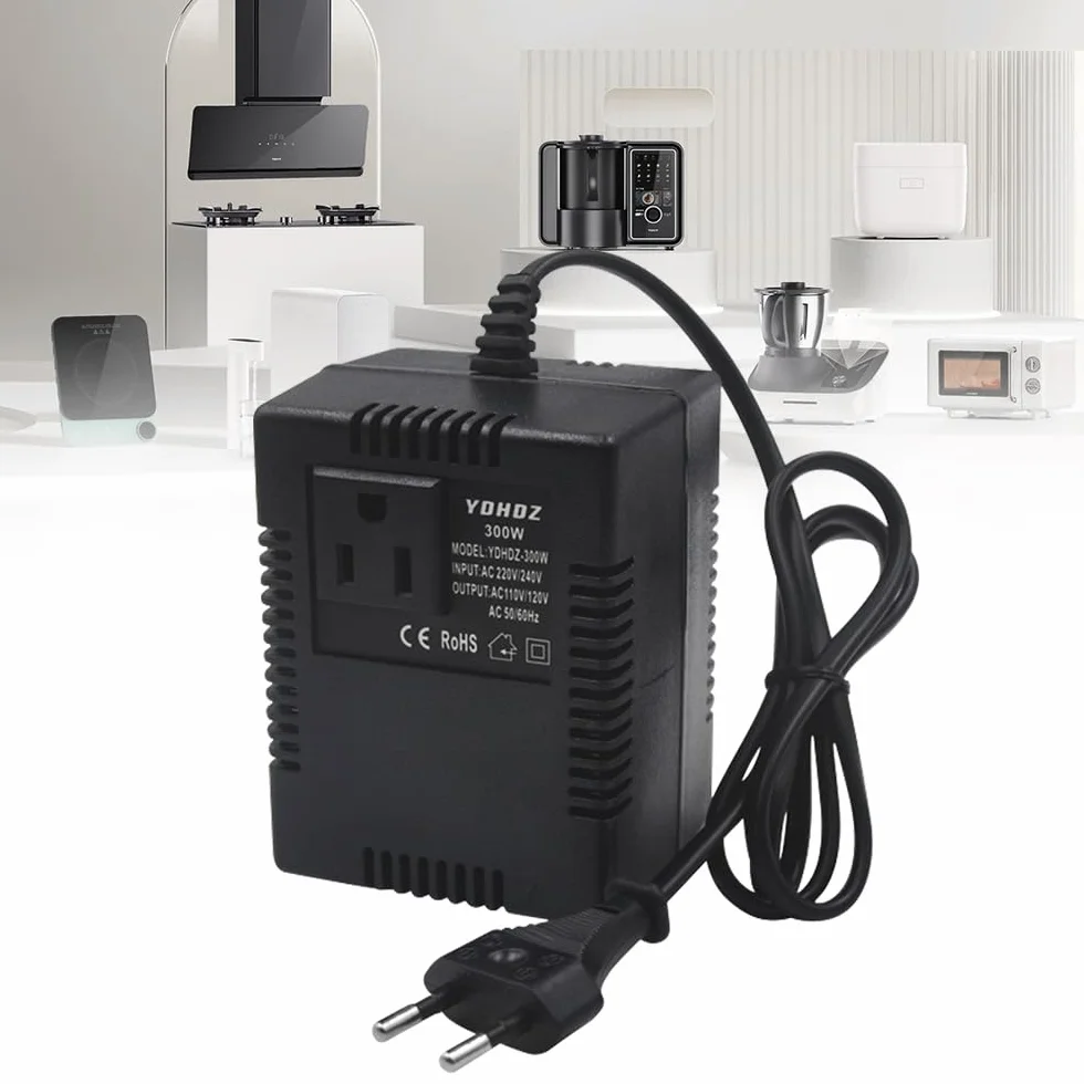 Przetwornica napięcia, transformator 220 V na 110 V, 300 W adapter sieciowy krok w dół, adapter prądu podróżnego, przetwornica napięcia z wtyczką, do komputerów, mini kamer, oczyszczaczy