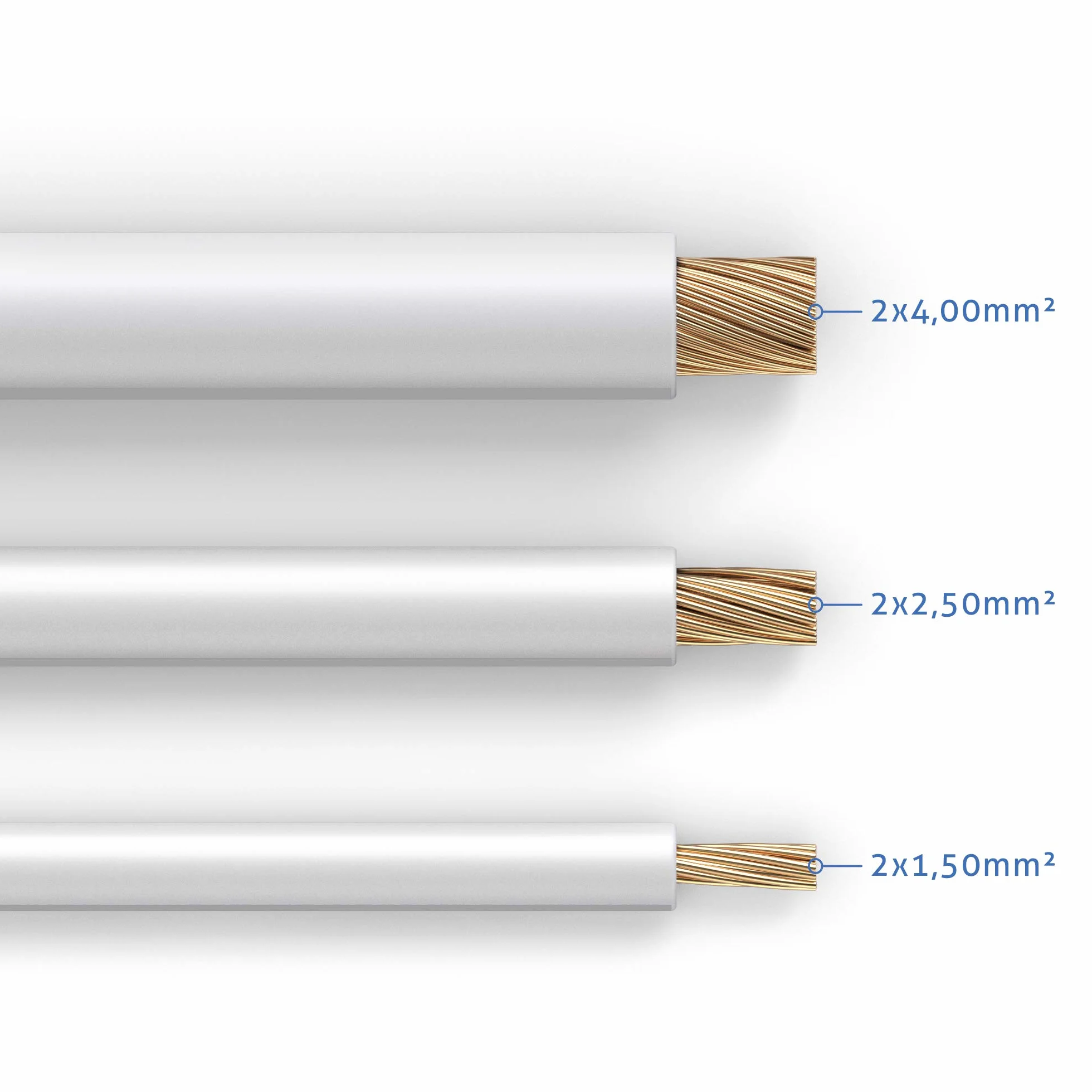 PureLink Kabel głośnikowy OFC 2x4,00 mm² 10,0 m biały