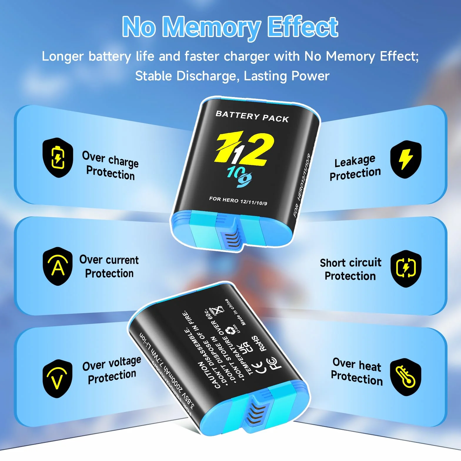 Bateria zapasowa Hero 12 Black 2000mAh 3,85V kompatybilna z 12/11/10/9