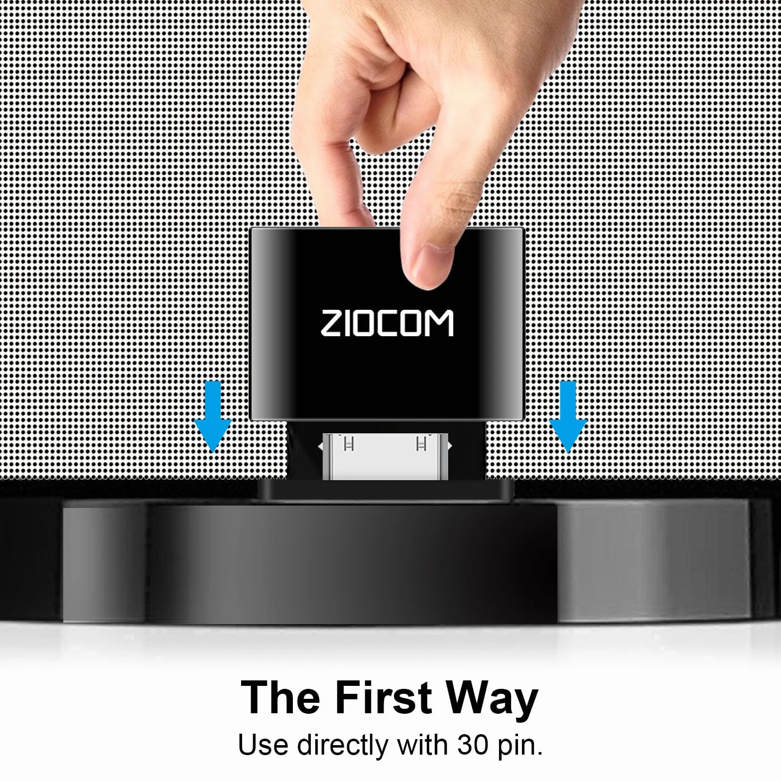 ZIOCOM 30-stykowy adapter Bluetooth do Bose Sounddock, czarny