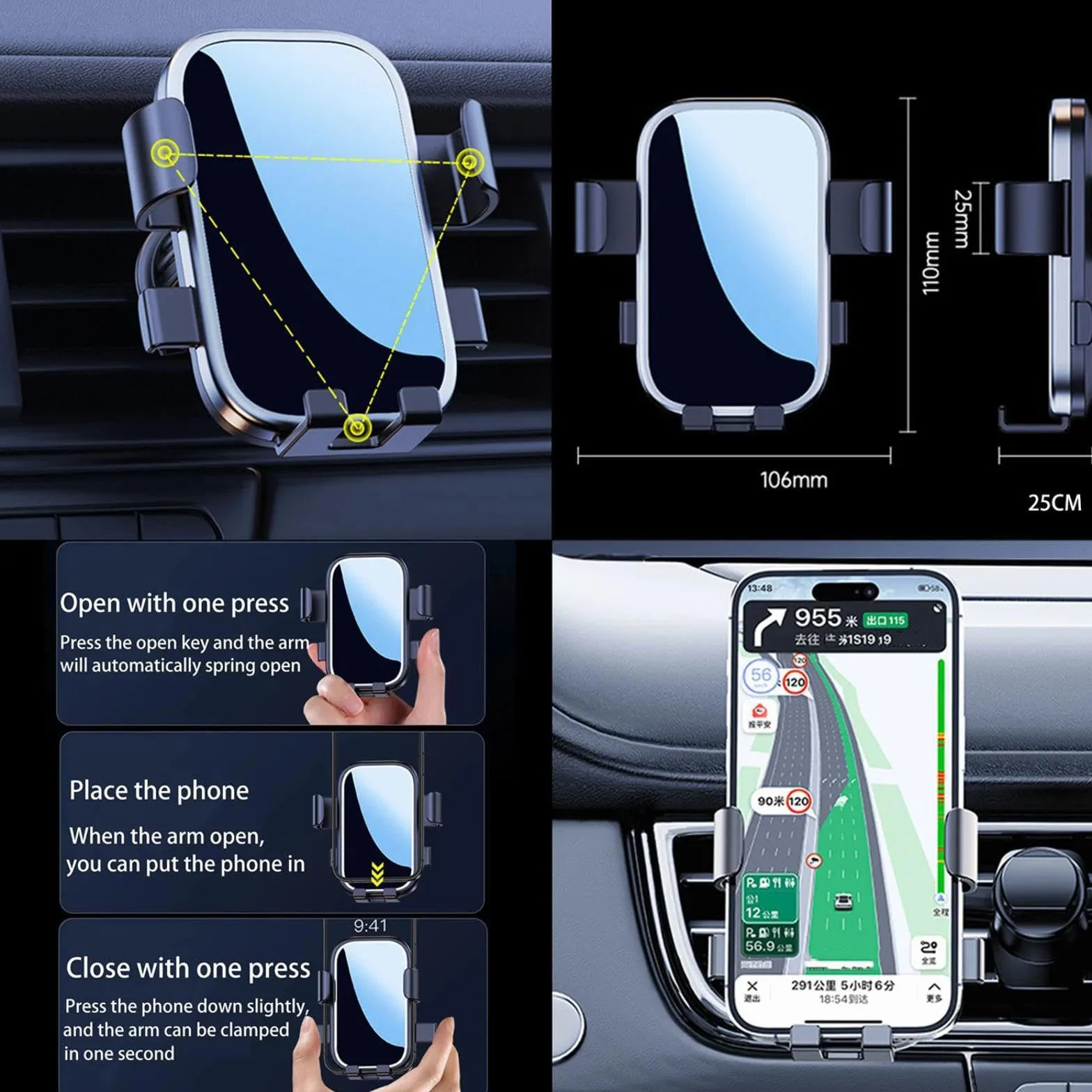 Uchwyt Samochodowy na Telefon dla Honda CR-V RW RT 2017-2022, uchwyt samochodowy na telefon komórkowy uchwyt GPS stojak na nawigację