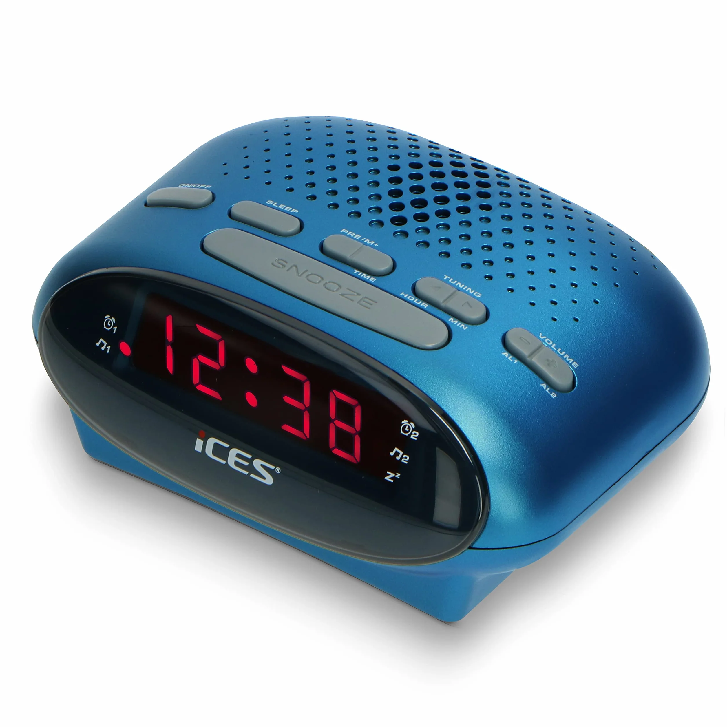 Lenco Icr-210 Radiobudzik, Niebieski, S