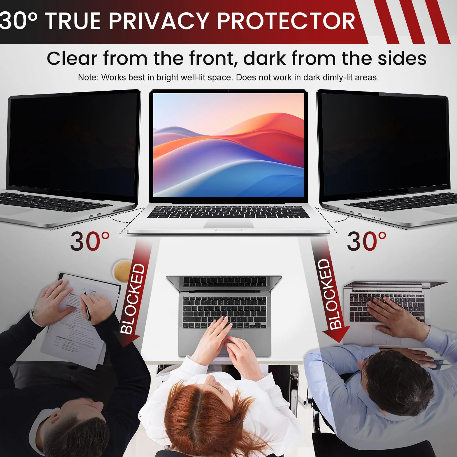 LAMA Filtr prywatyzujący do laptopa 14" ochrona przed wzrokiem UV niebieskie światło