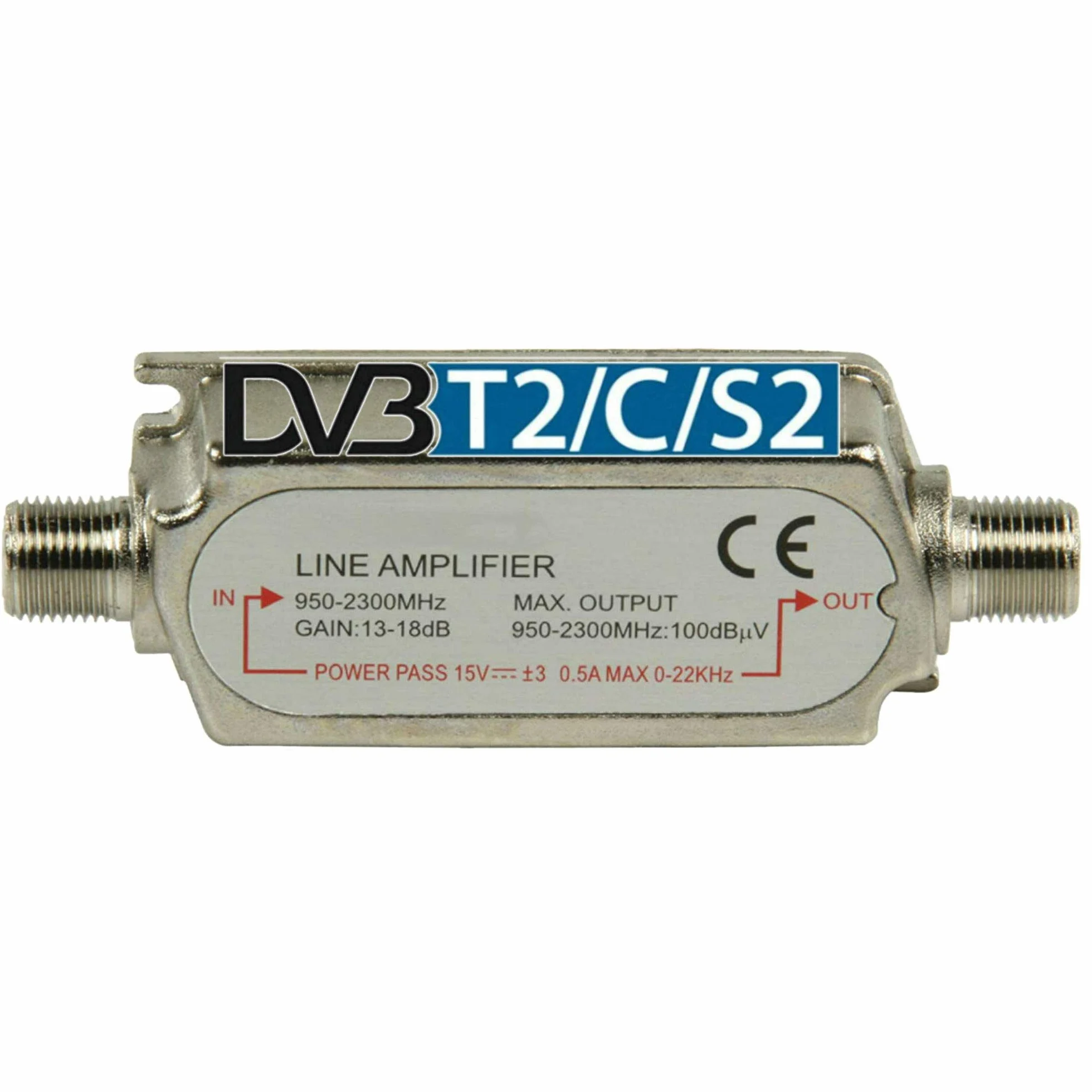 TronicXL Profesjonalny wzmacniacz satelitarny DVBS2 DVB-S2 Inline szerokopasmowy SAT wzmacniacz TV PreAmp