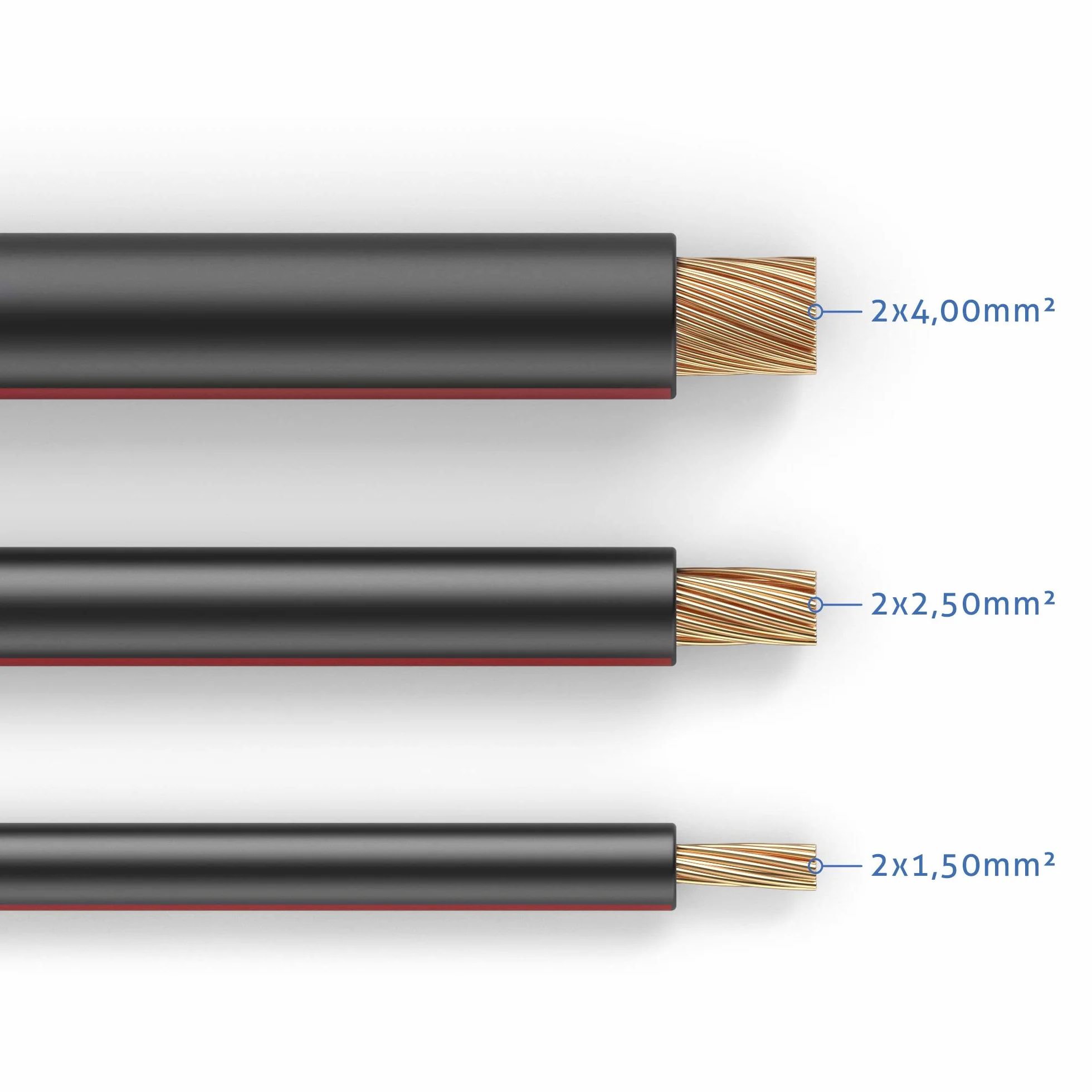 PureLink Kabel głośnikowy OFC 2 x 4,00 mm² 0,20 mm, 10,0 m, kabel miedziany z czystej miedzi do głośnika HiFi głośników subwoofera, kabel audio z oznaczeniem polaryzacji, czarny