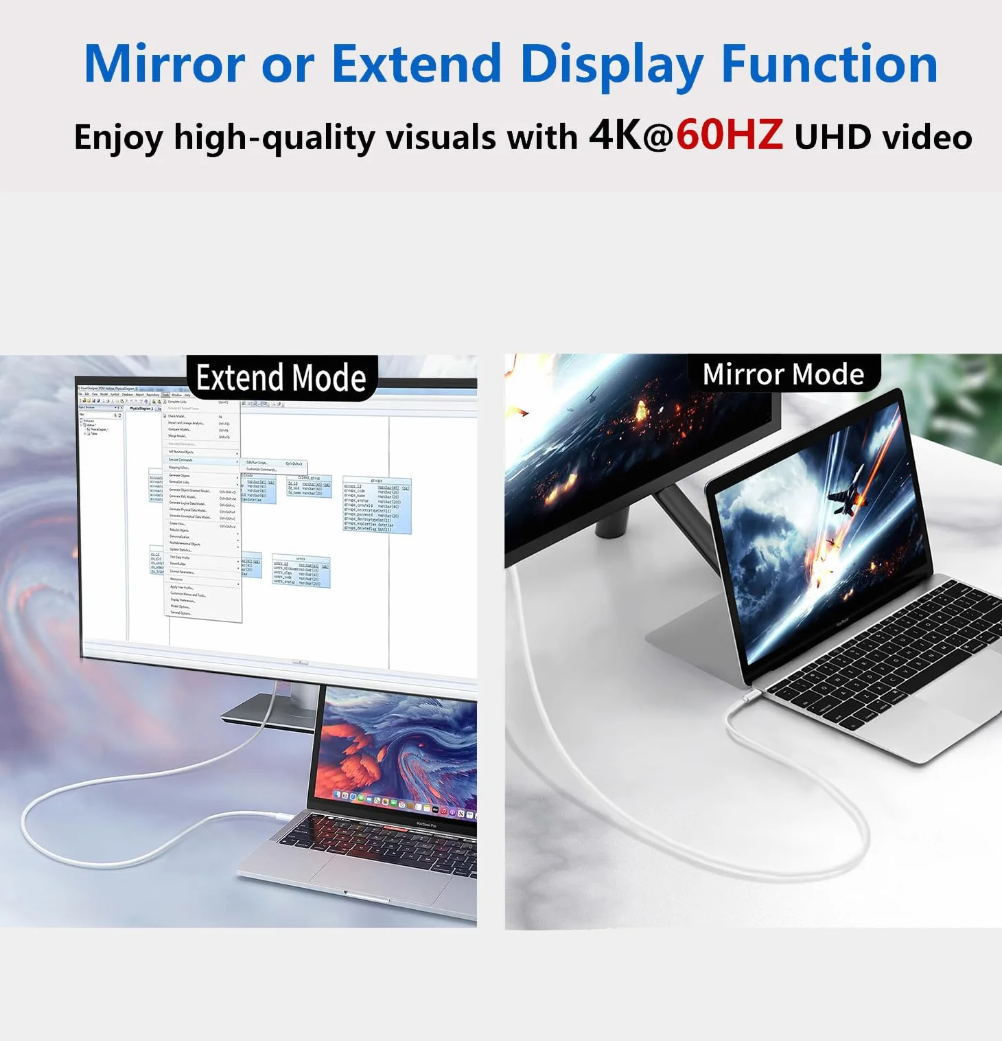 Adapter USB-C na HDMI z certyfikatem Apple MFi 4K @ 60 Hz do iPhone 15 MacBook Pro Air iPad Pro, HDMI 2.0 Digital AV kabel typu C, kompatybilny z Samsung Galaxy S24/S23, Pixelbook, XPS
