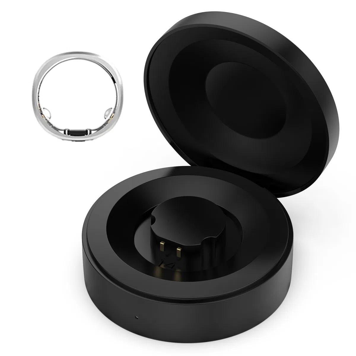 Smart Ring Charger Box dla RingConn Gen1, 590MAH Type-C Obudowa ładowania z światłem Wskaźnikiem, Szybkie ładowanie, Przenośne Rozwiązanie ładowania dla Inteligentnego (10-11#)