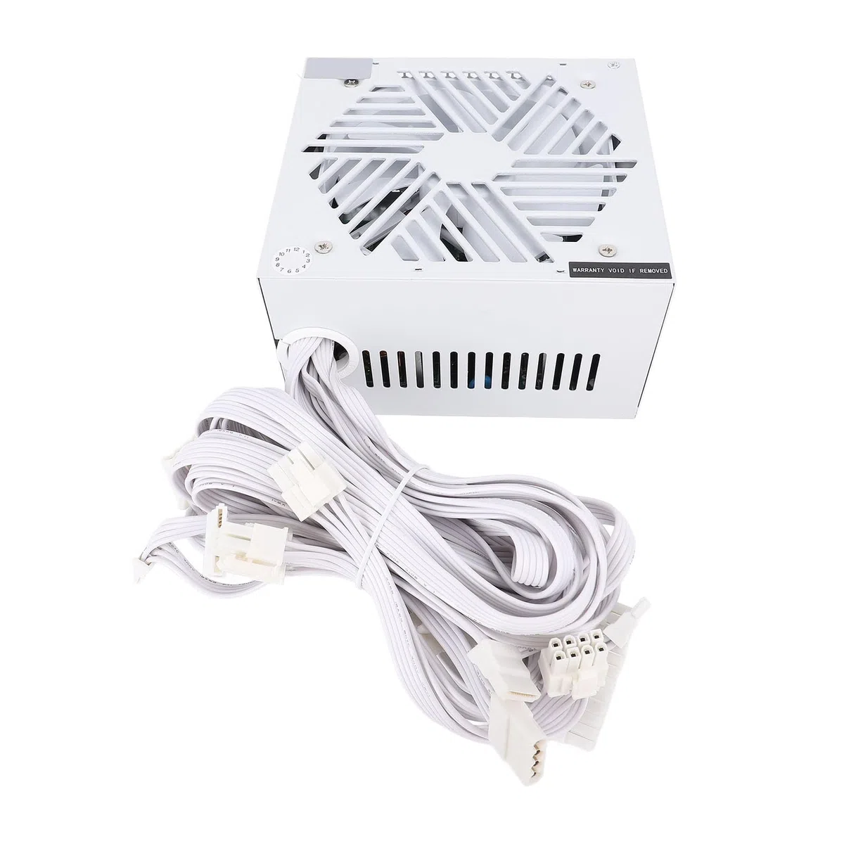Modułowy Zasilacz ATX 600 W do Komputerów do Gier Wysokowydajna Pojedyncza Szyna 12 V z Chłodzeniem Niezawodny Zasilacz Komputerowy Stacji Roboczych i Zestawów Gier