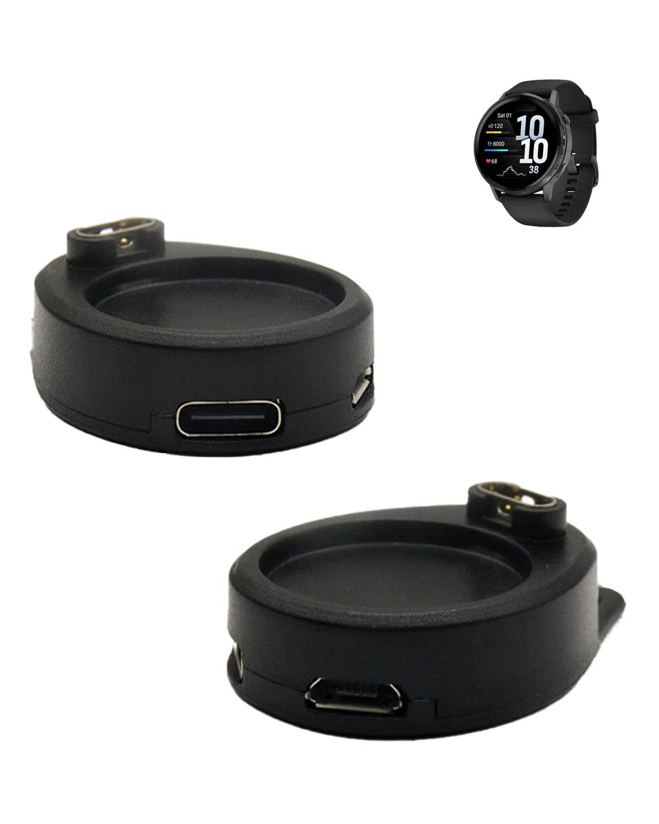 (2 sztuki) konwerter kabla do ładowania Garmin Venu 4, yystao stabilna ładowarka magnetyczna typu C i adapter micro kompatybilny z Garmin Venu 4
