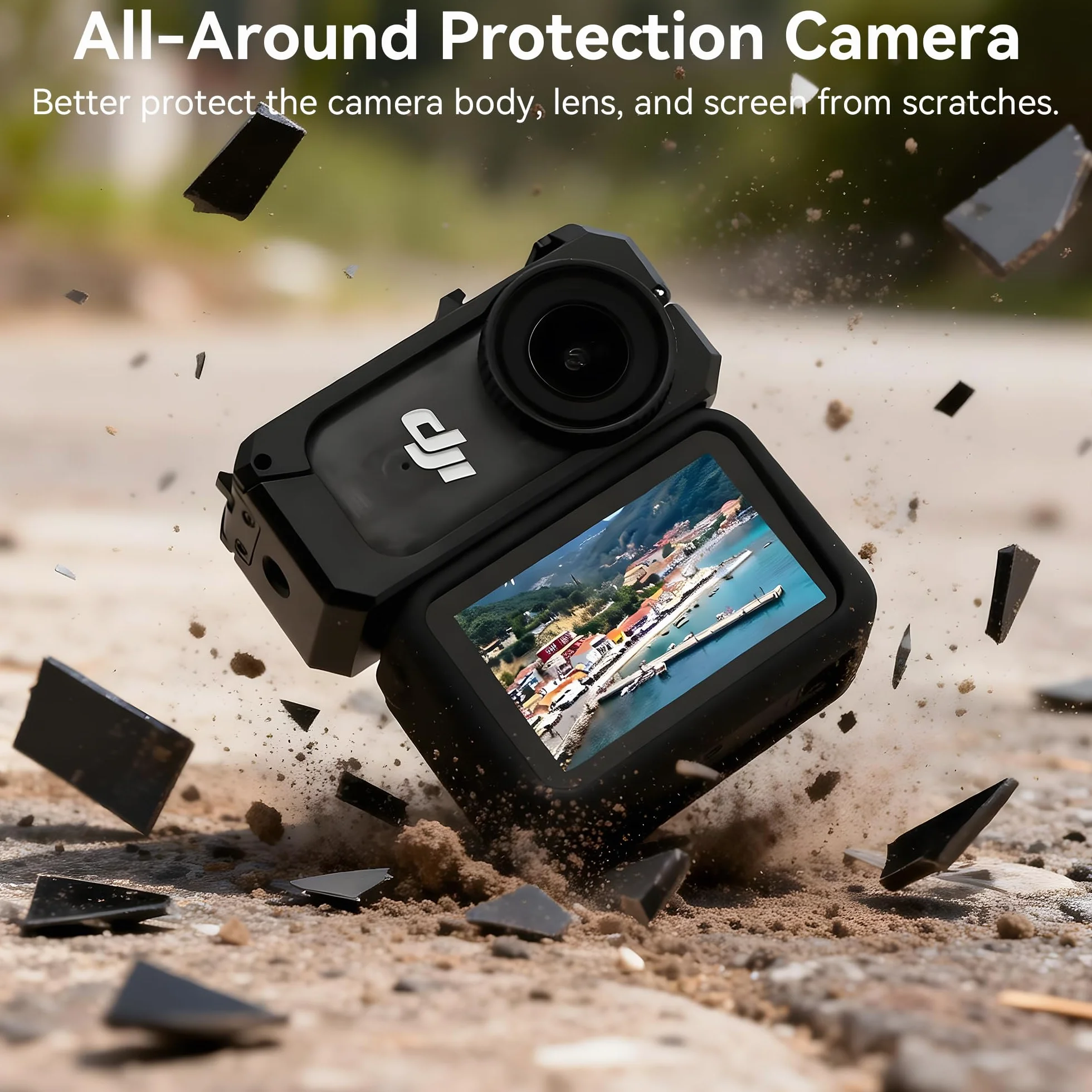 Osmo Nano Klatka Metalowa Akcesorium 2 w 1 Silikonową Osłoną Ochronną do DJI Osmo Nano Kamery