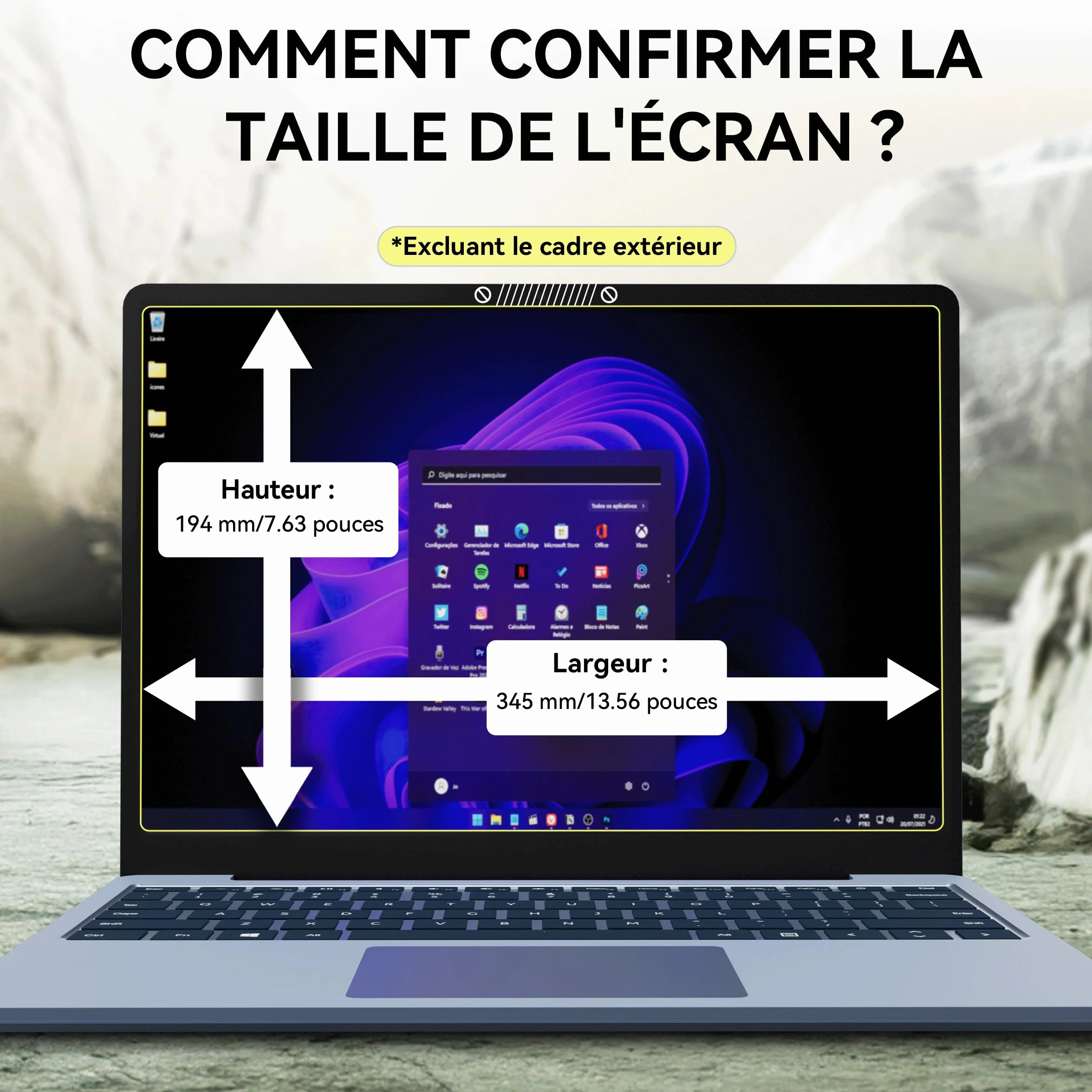 Filtr prywatności 15,6 cala 16:9, przenośny ekran komputera, kompatybilny z HP/Dell/Acer/Lenovo/Thinkpad/Envy, zdejmowana ochrona przed szpiegiem/niebieskim światłem ochrona ekranu laptopa