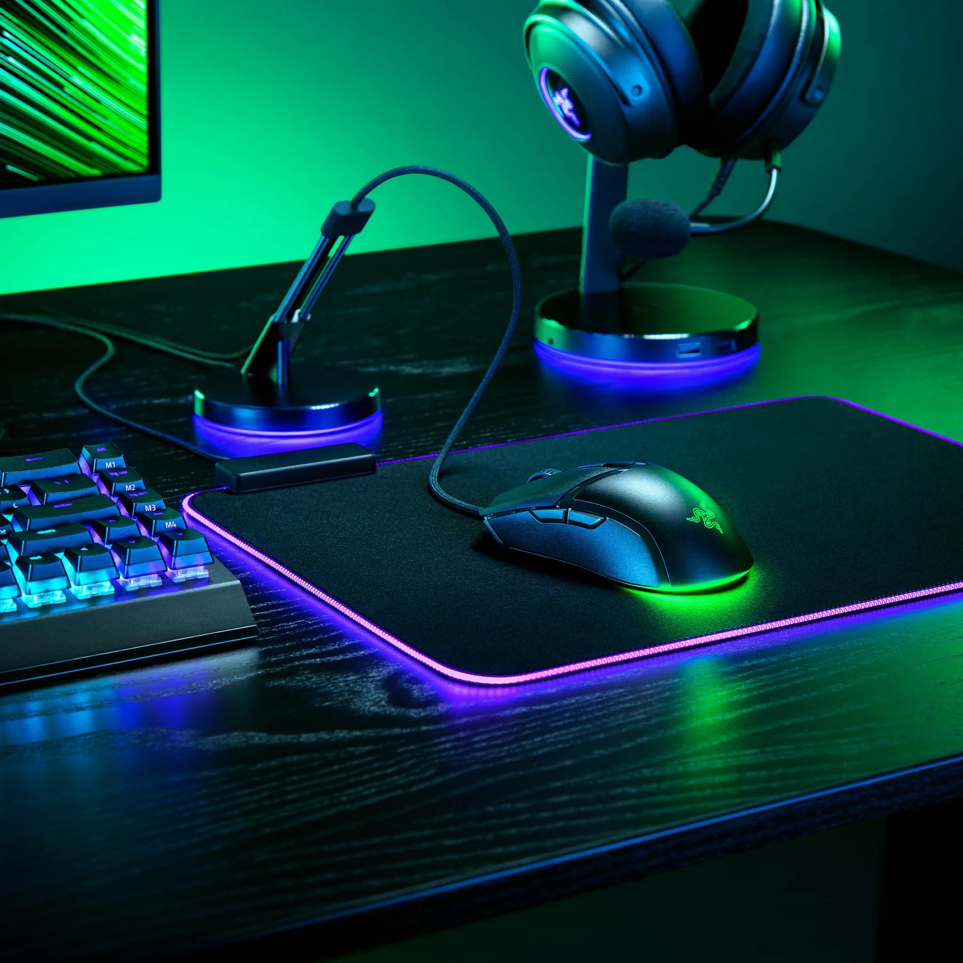 Razer Cobra przewodowa mysz do gier Chroma RGB 57 g optyczne przełączniki Gen-3 oświetlenie chromowe
