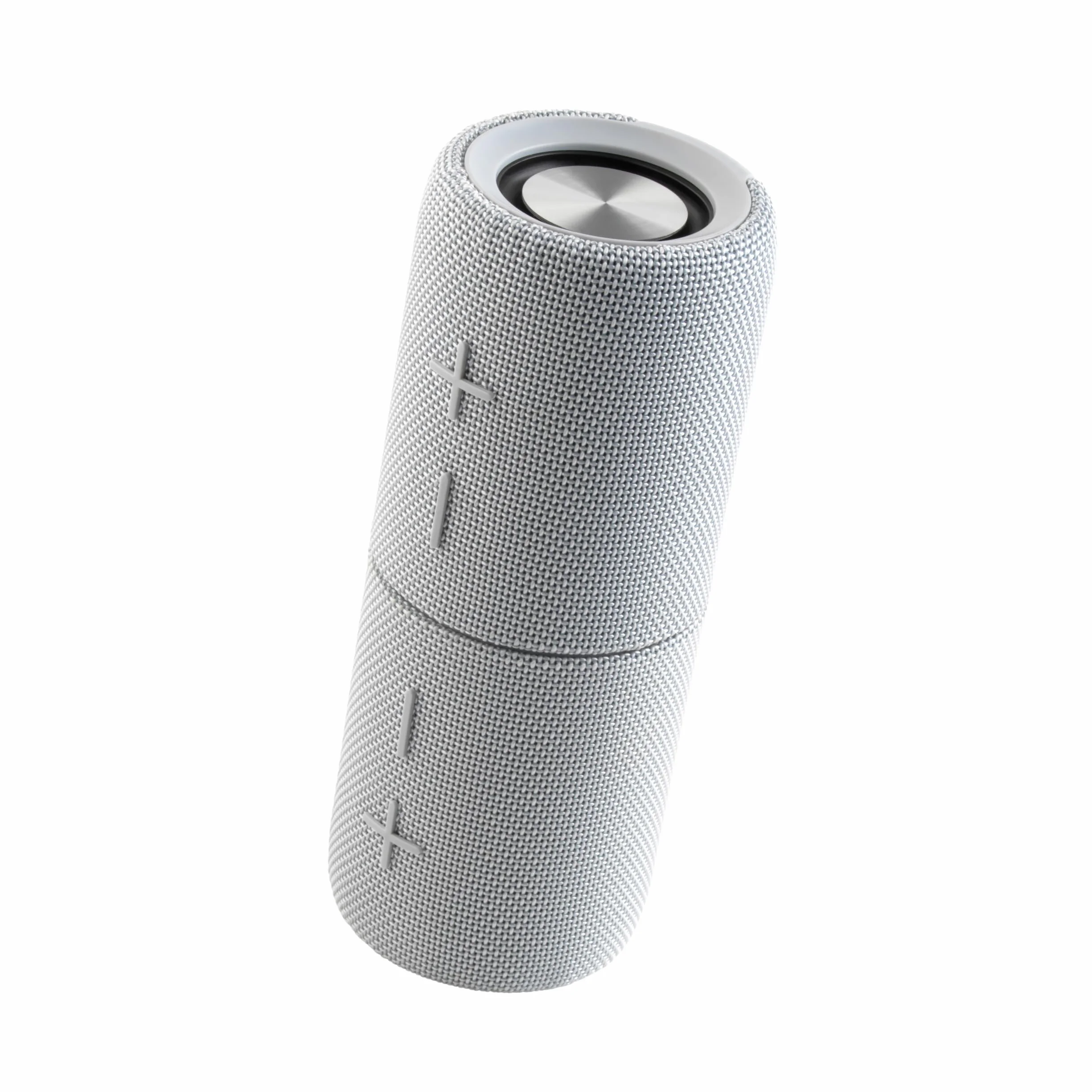 Intempo Aria Duo Głośnik Bezprzewodowy – Magnetyczne Głośniki Bluetooth 6.0 20 W, Tryb TWS, Dźwięk Stereo HD, Akumulator, Uchwyt, Wodoodporność IPX4, USB‑C, Szary