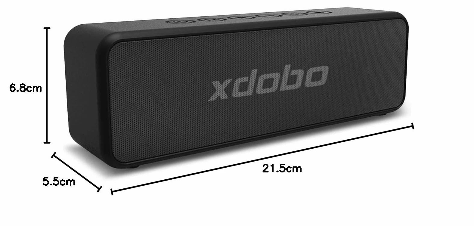xdobo X5 głośnik Bluetooth, bezprzewodowy przenośny głośnik 30 W, wodoodporność IPX6, parowanie TWS, czas odtwarzania 8H, ładowanie typu C, czarny