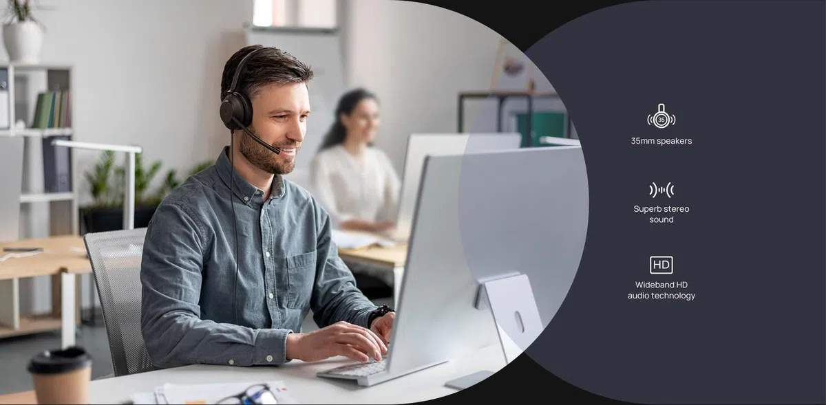 Yealink Zestaw słuchawkowy UH35 Dual Teams USB-C/A