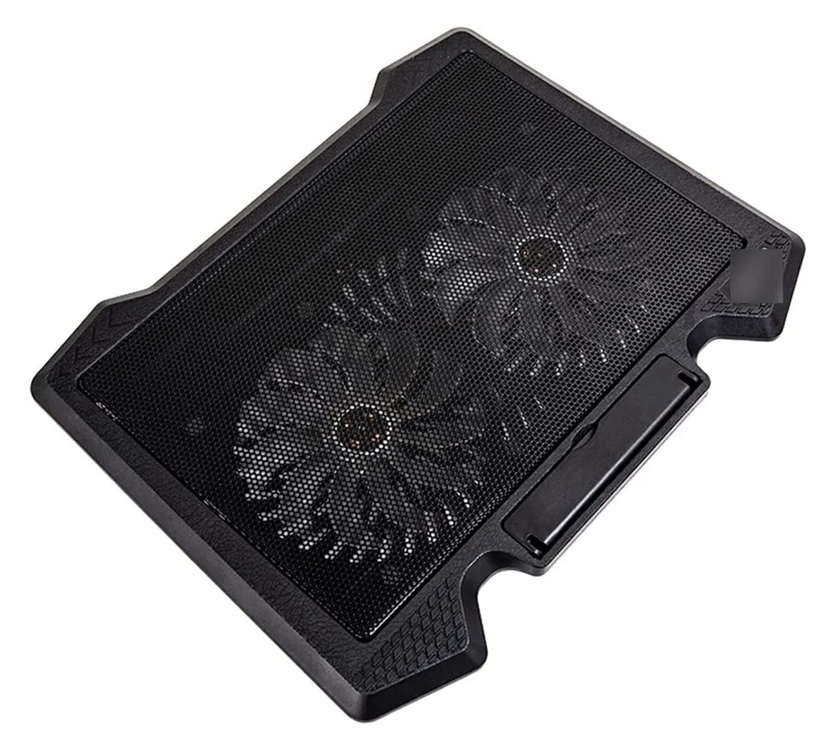 Ergonomiczny stojak chłodzący do laptopa, podkładka chłodząca do laptopa, 2 porty USB i dwa wentylatory chłodzące, stojak na notebooka na 30-40 cm, do laptopa, laptopa, podkładka chłodząca (czarny)