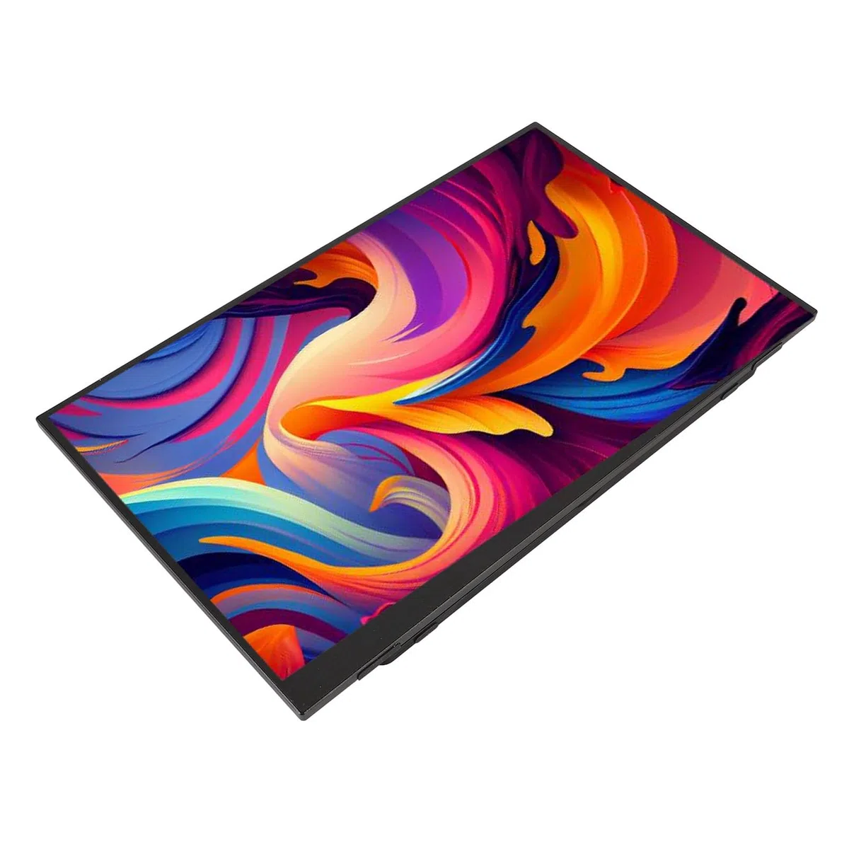 Przenośny Wyświetlacz Full HD 1080P IPS o Przekątnej 15,6 Cala, Wszechstronny Monitor Typu C do Laptopa, Konsoli, Ultracienki Drugi Ekran z regulowaną podstawą, Idealny do Gier,