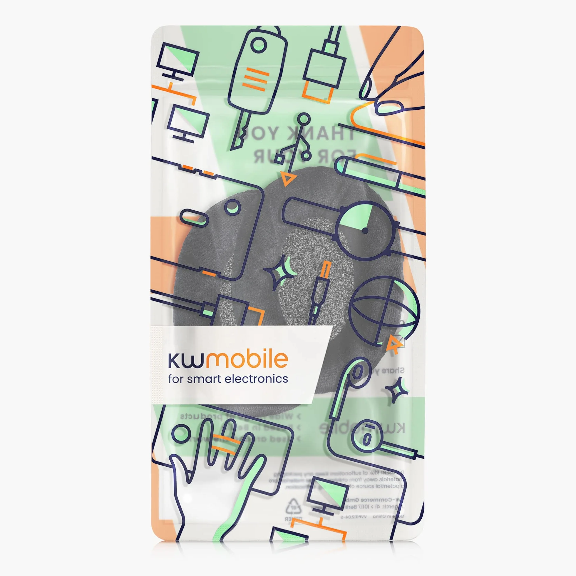 kwmobile welurowe nauszniki do Sennheiser HD 559/569/599, czarne