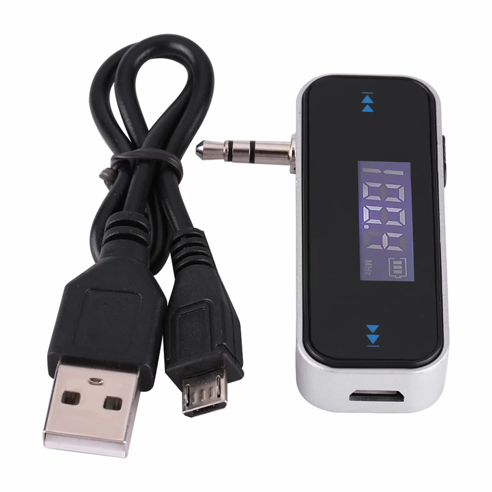 Zestaw samochodowy z nadajnikiem FM i adapterem audio, bezprzewodowy nadajnik radia samochodowego, wbudowany port AUX 3,5 mm do smartfonów samochodowych 6s 5 SE, odtwarzaczy MP3 MP4