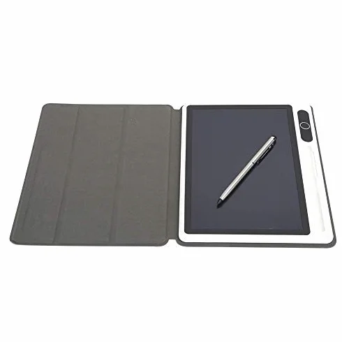 10-calowy notatnik elektroniczny Tablet LCD Narzędzie do ręcznego malowania Jakość Wysoka technologia laminowania (czarna ze skórzaną obudową))