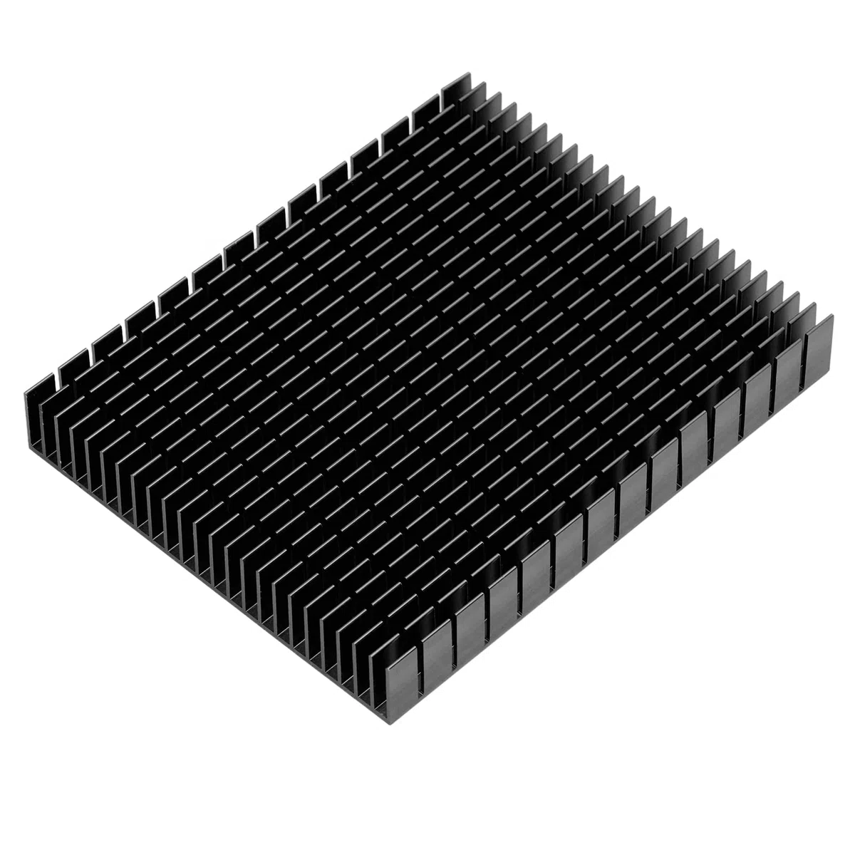 Aluminiowy radiator, chłodnica do wzmacniaczy CPU - płytki drukowane, 150 x 1220 x 20 mm, wyższy transfer ciepła, wysokiej wydajności chłodnicy (BLACK)