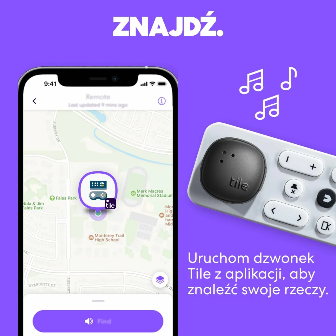 Tile by Life360 Sticker - mały lokalizator Bluetooth do znajdowania pilotów, rowerów, okularów i innych rzeczy. Zgodność: iOS i Android. Znajdowanie telefonu. 1 szt. (czarny)