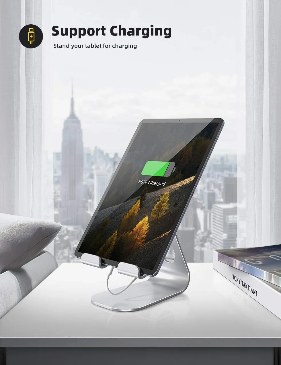 Lamicall Regulowany Stojak na Tablet Srebrny