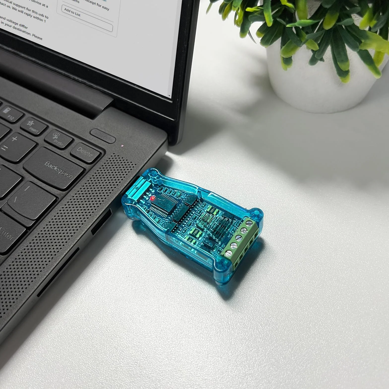 DSD TECH SH-U11 Konwerter USB na RS485 RS422 z układem FTDI FT232R Praca dla Modbus