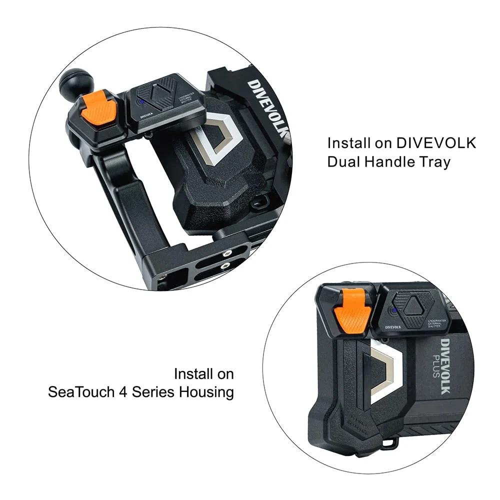 DIVEVOLK Podwodna zewnętrzna migawka do obudowy Seatouch 4 Max Plus