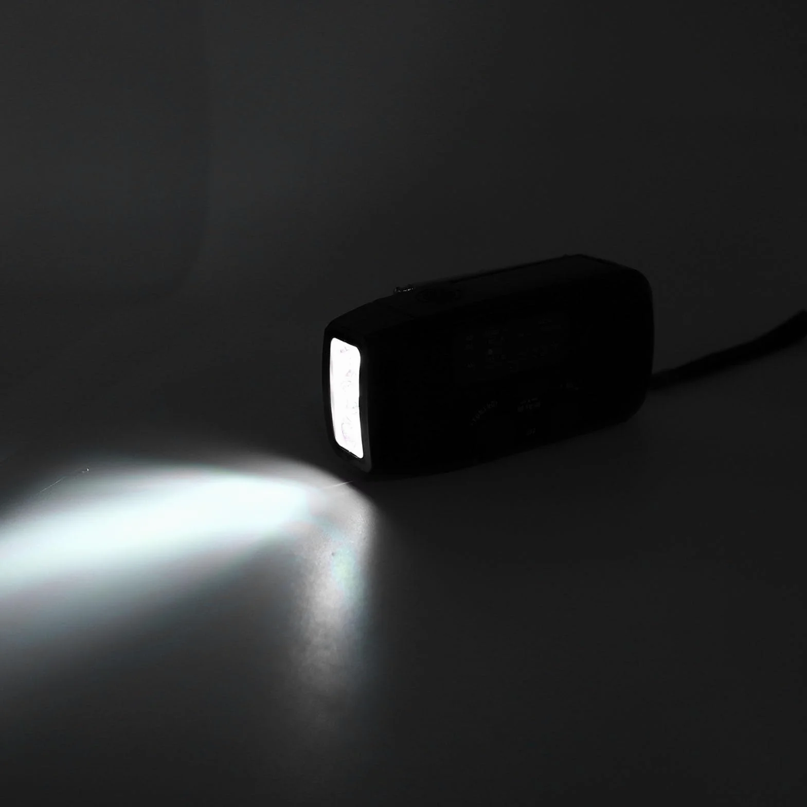 Garsent Radowe Radio Awaryjne, 2000Mah AM/FM/NOAA Solar Ręczne Radio Radiowe z 4 Latarkami LED, Funkcja SOS na Wypadek Awarii, Kemping