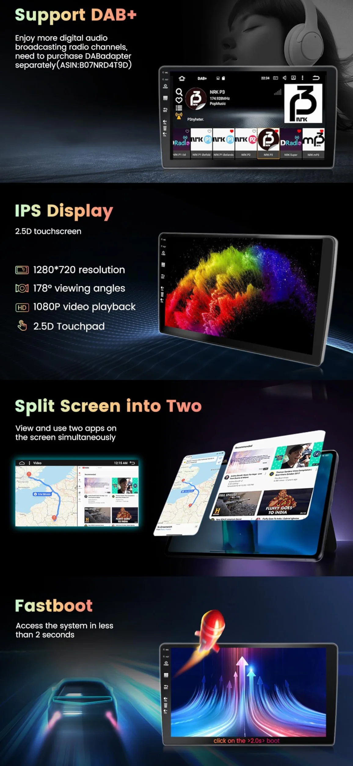 [6G + 128G] IPS 10,1" Android 15 radio samochodowe do Mazda CX-5 2012-2017 z nawigacją Octa Core-[wbudowany CarPlay/Android Auto/DSP/Mirror Link/GPS Navi/360 Camera/Bluetooth 5.0/WiFi/USB